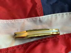 Vintage J A Henckels 4" Folding Lock Back Hunting/Hunter Knife with Green Pick Bone Handles - NOS Vintage J A Henckels 4" Folding Lock Back Hunting/Hunter Knife with Green Pick Bone Handles - NOS