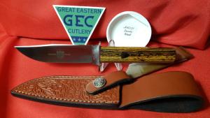 Great Eastern Cutlery Bocote Wood Fixed Blade Hunter H40121 with GEC Sheath New, Mint in tube, NICE!