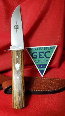 Great Eastern Cutlery Bocote Wood Fixed Blade Hunter H40121 with GEC Sheath New, Mint in tube, NICE!