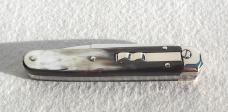 NEW 2022 AGA CAMPOLIN BARON 8" GENUINE BRAZILIAN HORN CAMPOLIN, ITALY W/BOX & LEATHER POUCH