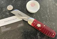 Great Eastern Cutlery Northfield 363122 Toenail Clipper, Blood Red Jigged Bone Handle, GEC 36, New 