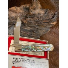 Winchester W21 18109 Turn Of The Century Commemorative Abalone Series Cheetah Lockback Knife #216 Winchester W21 18109 Turn Of The Century Commemorative Abalone Series Cheetah Lockback Knife #216