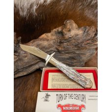 Winchester W21 18109 Turn Of The Century Commemorative Abalone Series Cheetah Lockback Knife #216 Winchester W21 18109 Turn Of The Century Commemorative Abalone Series Cheetah Lockback Knife #216