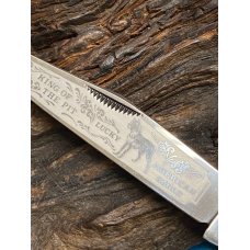 1995 Bulldog Brand 2 Blade Large Trapper Knife, Hand Made in Solingen, Germany. 5 3/8" 1995 Bulldog Brand 2 Blade Large Trapper Knife, Hand Made in Solingen, Germany. 5 3/8"