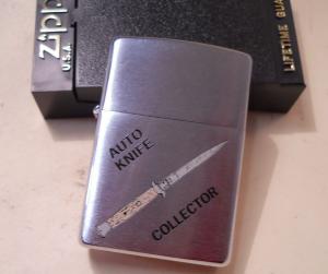 Zippo Lighter Automatic Knife Collector 1995 Full Size / Box