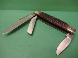 Schrade IXL Wostenholm Brown Bone Stockman 