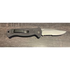 Benchmade A.F.O. Automatic Black Blade Combo Edge w/ Safety - 9050SBK Benchmade A.F.O. Automatic Black Blade Combo Edge w/ Safety - 9050SBK