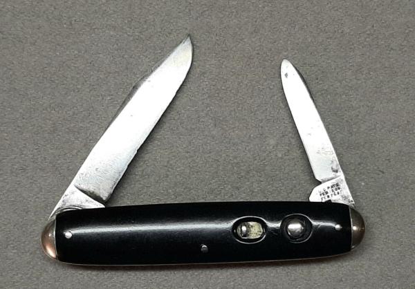 Early Schrade Cut Co 3 3/4" Silver Tip Bolster 06, 07 patent Early Schrade Cut Co 3 3/4" Silver Tip Bolster 06, 07 patent