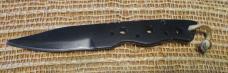 “JAY BIGLER” black, all-metal fixed blade knife