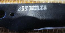 “JAY BIGLER” black, all-metal fixed blade knife