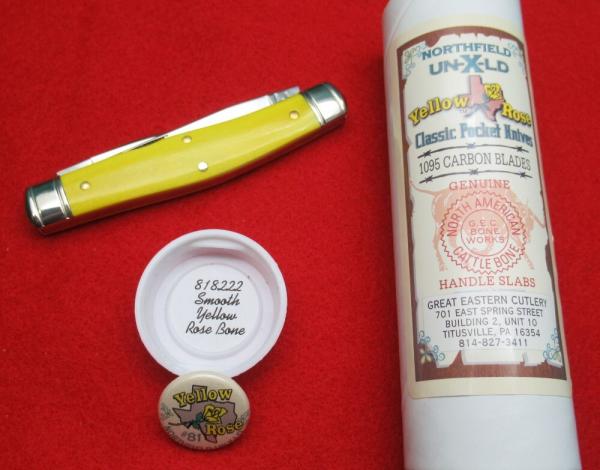 Great Eastern Cutlery. Northfield Yellow Rose Classic Pocket Knife. GEC 818222. ...............(937)