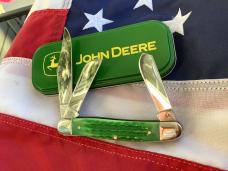 Case xx Stockman w/ John Deere Shield and John Deere Green Handles -NOS Case xx Stockman w/ John Deere Shield and John Deere Green Handles -NOS