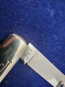 Great Eastern NORTHFIELD #772122 ANTIQUE YELLOW SAWCUT BONE BARLOW