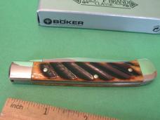 Boker Tree Brand Limited Edition Wash Board Brown Bone Trapper Pattern # 2526 WBB