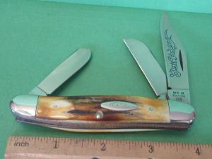 Case XX 1977 Stag  Blue Scroll Stockman Pattern # 5347 SS
