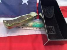 J A Henckels (HK-135-GP) Folding Hunter Pocket Knife with Nice Green Bone Handles -NOS +Orig Box J A Henckels (HK-135-GP) Folding Hunter Pocket Knife with Nice Green Bone Handles -NOS +Orig Box