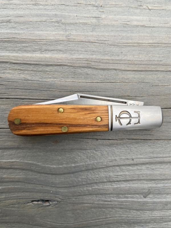 GEC SFO Lick Creek Cutlery Antique wormy chestnut #141122 B GEC SFO Lick Creek Cutlery Antique wormy chestnut #141122 B
