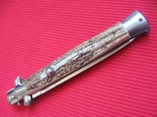 Vintage B Rostfrei Italian 1970's 11" STAG Stiletto Switchblade Knife. Vintage B Rostfrei Italian 1970's 11" STAG Stiletto Switchblade Knife.