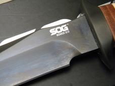 SOG Bowie 2.0 Stacked Leather Fixed Blade Knife NIB w/Leather Sheath SOG Bowie 2.0 Stacked Leather Fixed Blade Knife NIB w/Leather Sheath