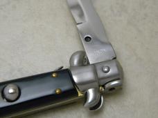 INOX 11" Bolster Lock Italian Stiletto Kris Blade Switchblade Knife