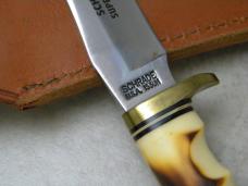 Uncle Henry Schrade + USA 153UH Staglon Super-Sharp Golden Spike Fixed Blade Sheath Knife in Box