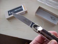 Hubertus Knife Solingen, Germany Large Size 11 Clip-Point Blade Genuine Stag/Antler NIB Hubertus Knife Solingen, Germany Large Size 11 Clip-Point Blade Genuine Stag/Antler NIB