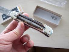 Hubertus Knife Solingen, Germany Large Size 11 Clip-Point Blade Genuine Stag/Antler NIB Hubertus Knife Solingen, Germany Large Size 11 Clip-Point Blade Genuine Stag/Antler NIB