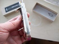Hubertus Knife Solingen, Germany Large Size 11 Clip-Point Blade Genuine Stag/Antler NIB Hubertus Knife Solingen, Germany Large Size 11 Clip-Point Blade Genuine Stag/Antler NIB