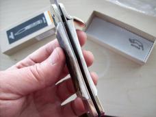 Hubertus Knife Solingen, Germany Large Size 11 Clip-Point Blade Genuine Stag/Antler NIB Hubertus Knife Solingen, Germany Large Size 11 Clip-Point Blade Genuine Stag/Antler NIB