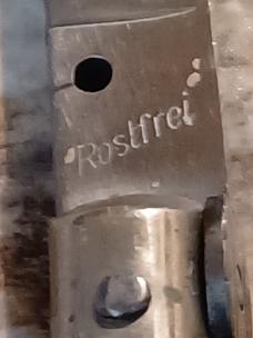11"  Horn Transitional Italian Stiletto. Rostfrei. 