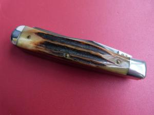 KA-BAR Stag Horn Trapper Knife Never Used or Carried Mint
