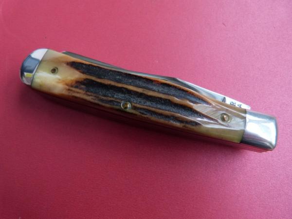 KA-BAR Stag Horn Trapper Knife Never Used or Carried Mint