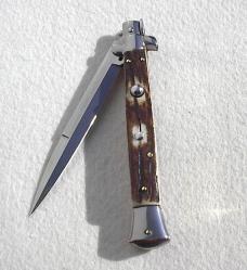NEW FRANK BELTRAME 11" GENUINE STAG ITALIAN STILETTO