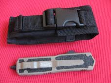 Rare Microtech 2006 SCARAB D/E Tan Tactical OTF Switchblade Knife - New In Box w/Paperwork !