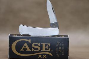 Case 041 Executive Lockback Folding Knife 3" Closed, Stainless Steel Handles (M1225L SS) - 00041