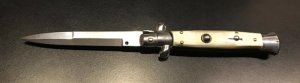 Renzo Beltrame 9" Italian Stiletto, Honey Horn Scales
