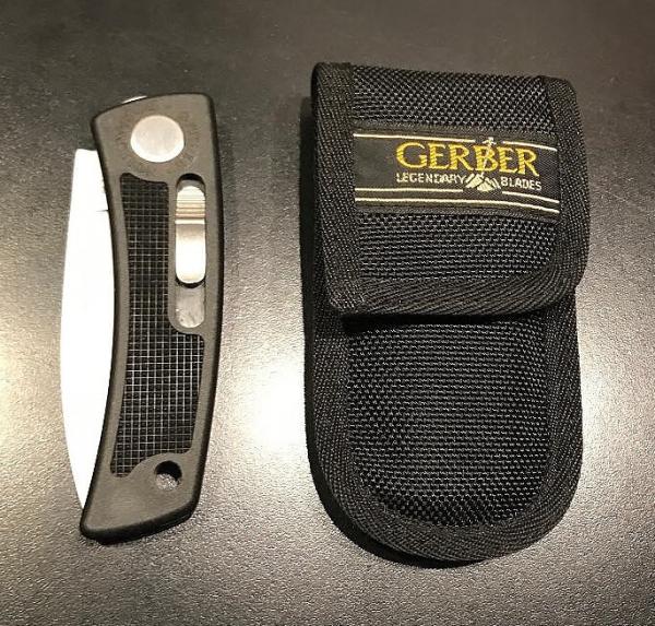 Vintage 1980s Gerber "Bolt Action" Utlility Blade + Sheath Vintage 1980s Gerber "Bolt Action" Utlility Blade + Sheath