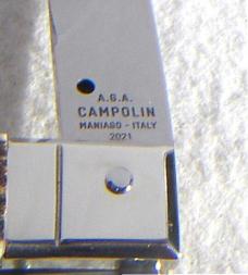 NEW AGA CAMPOLIN 12" ITALIAN SICILIANO STAG RING PULL 4 MILLIMETER BLADE, NICKEL SILVER BOLSTERS 