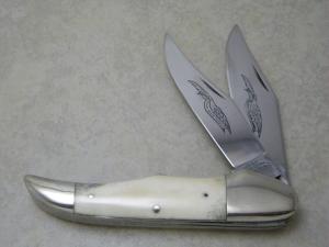 Parker Eagle Brand Custom Series Bone Folding Hunter Knife 