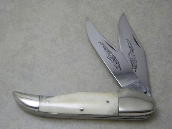 Parker Eagle Brand Custom Series Bone Folding Hunter Knife 