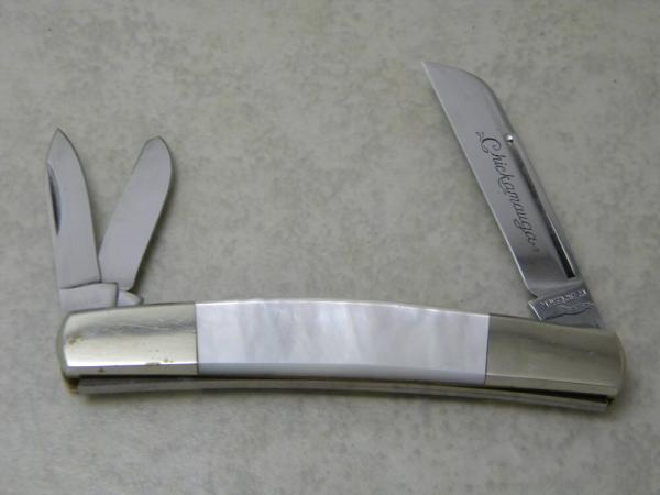 Parker Cut Co Pearl Chickmauga 3 Blade Congress Whittler Knife 