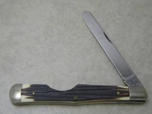 Queen 1996 #62EO Imitation Stag Easy Open Long Jack Knife 