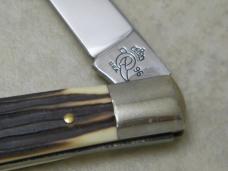 Queen 1996 #62EO Imitation Stag Easy Open Long Jack Knife 