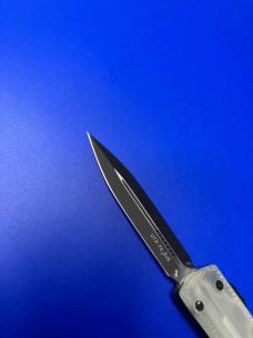 Microtech UTX-70 D/E OTF Automatic Knife Natural Jade G-10