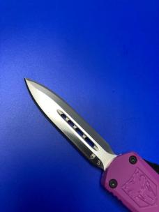 CobraTec Small FS-3 Purple OTF Knife with Sheath