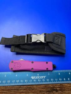 CobraTec Small FS-3 Purple OTF Knife with Sheath