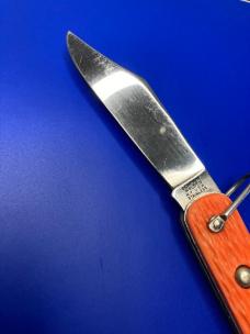 SCHRADE WALDEN N.Y. ORANGE PARATROOPER AUTO KNIFE (NEEDS REPAIRS)