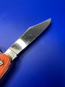 SCHRADE WALDEN N.Y. ORANGE PARATROOPER AUTO KNIFE (NEEDS REPAIRS)