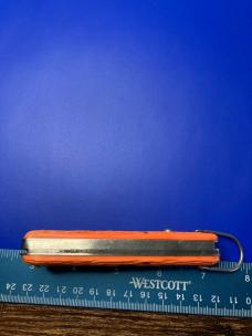 SCHRADE WALDEN N.Y. ORANGE PARATROOPER AUTO KNIFE (NEEDS REPAIRS)