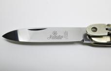 Vintage Hubertus Rostfrei "Springer" Solingen Germany Pocket Knife Lever Lock Buckhorn Stag